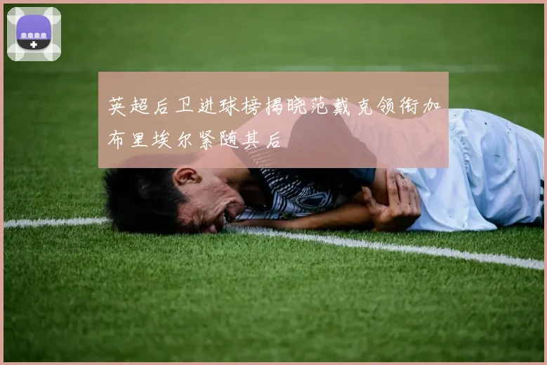 英超后卫进球榜揭晓范戴克领衔加布里埃尔紧随其后